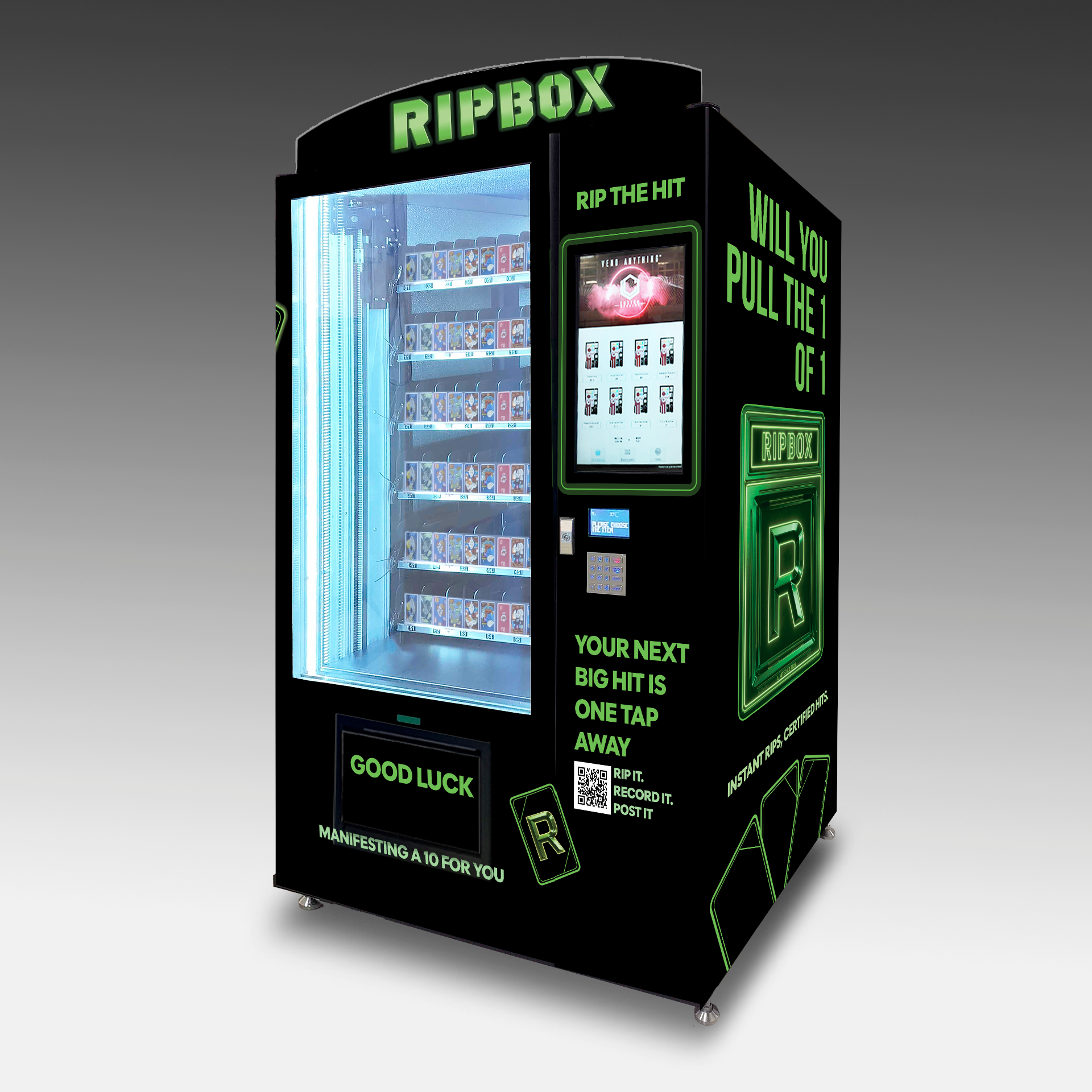RIPBOX OMNI Pro 22 premium sports card and TCG vending kiosk